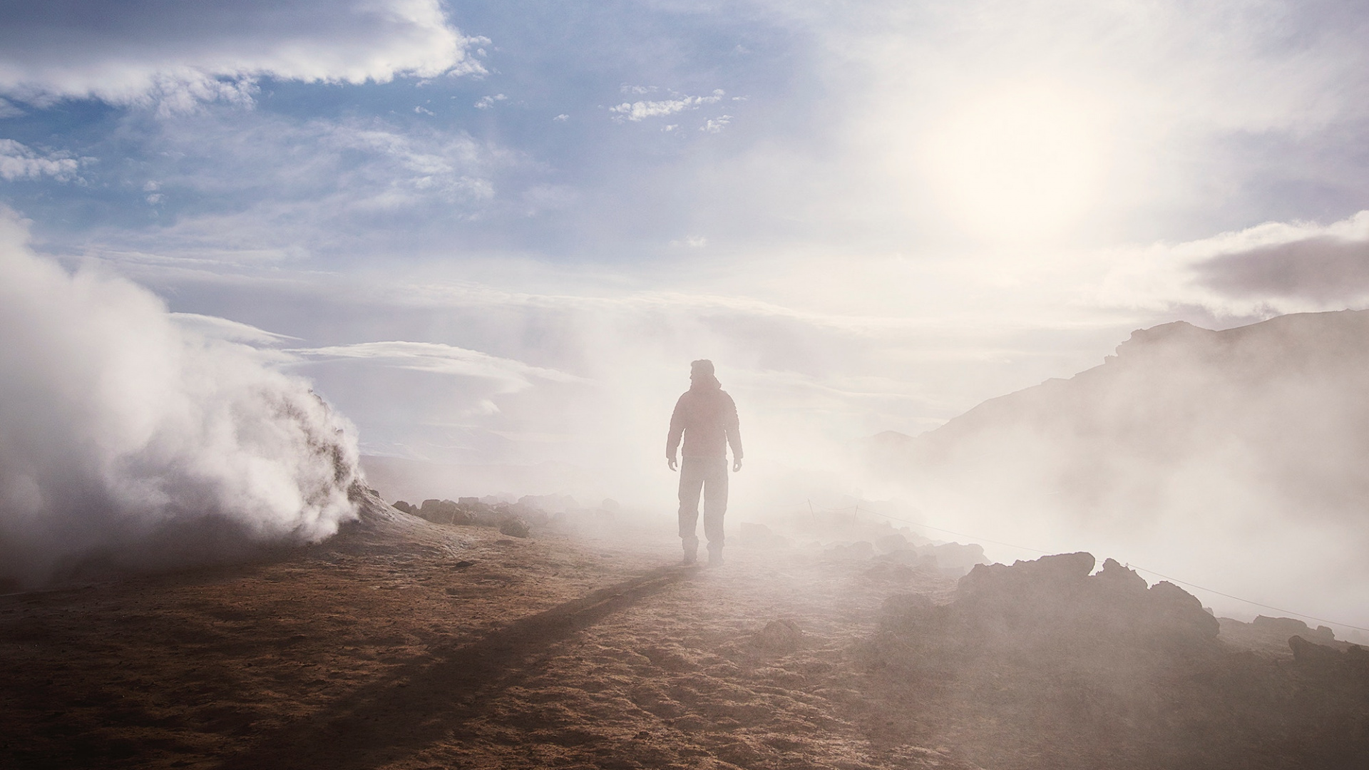 Обои облако, атмосфера, солнечный свет, пейзаж, спокойный в разрешении 1920x1080