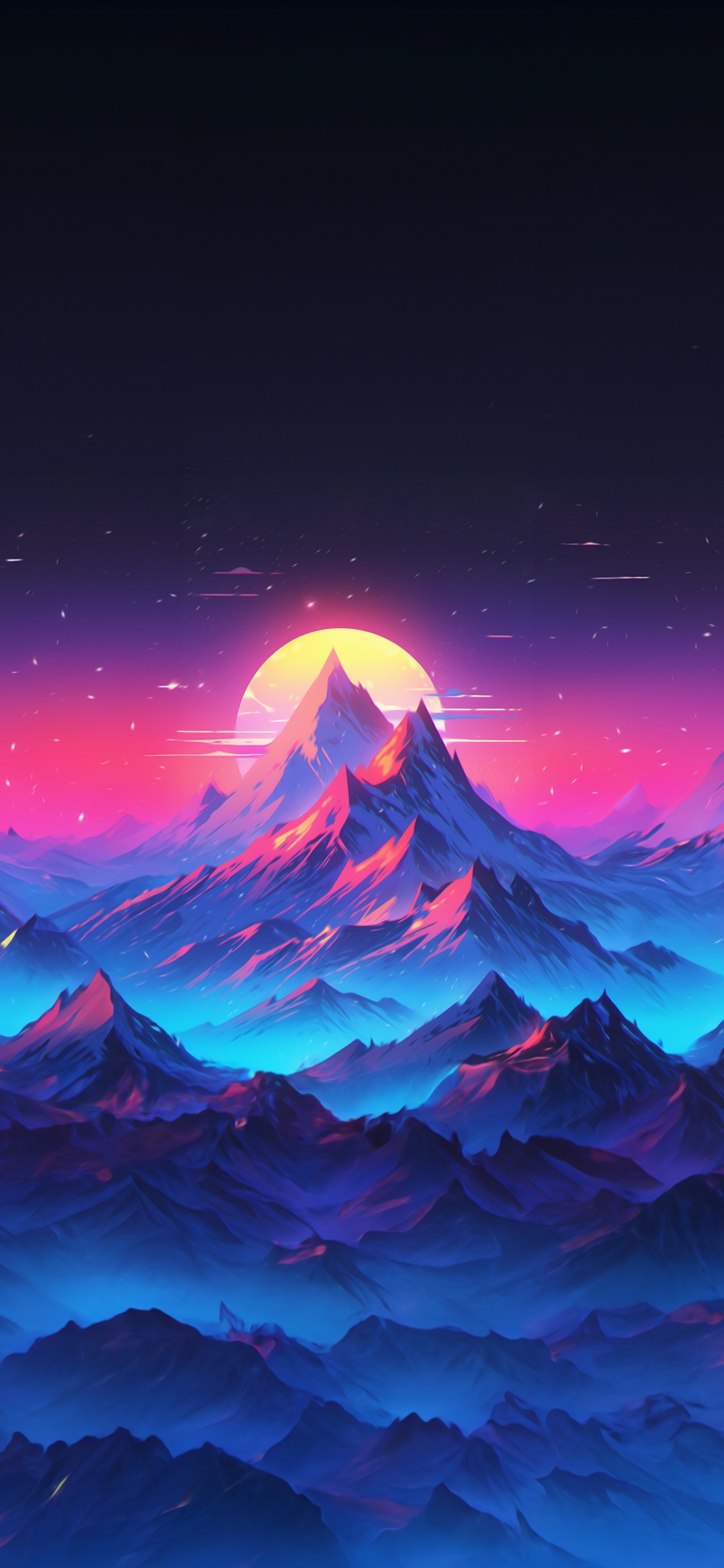 Обои природа, атмосфера, пурпур, природный ландшафт, мир в разрешении 1242x2688