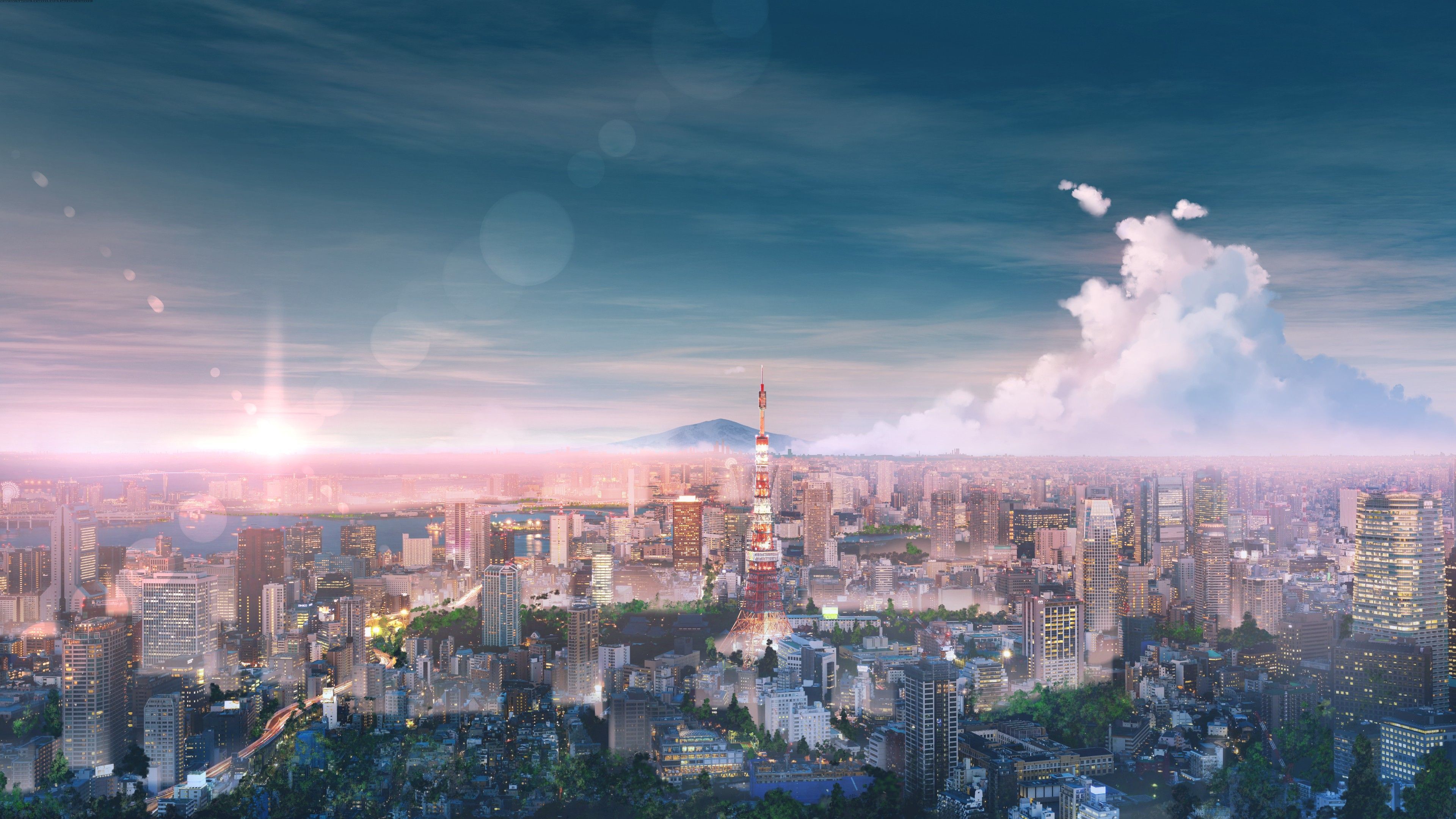Обои аниме, аниме арт, Кен kaneki, Токио, облако - картинка на рабочий стол и фото бесплатно