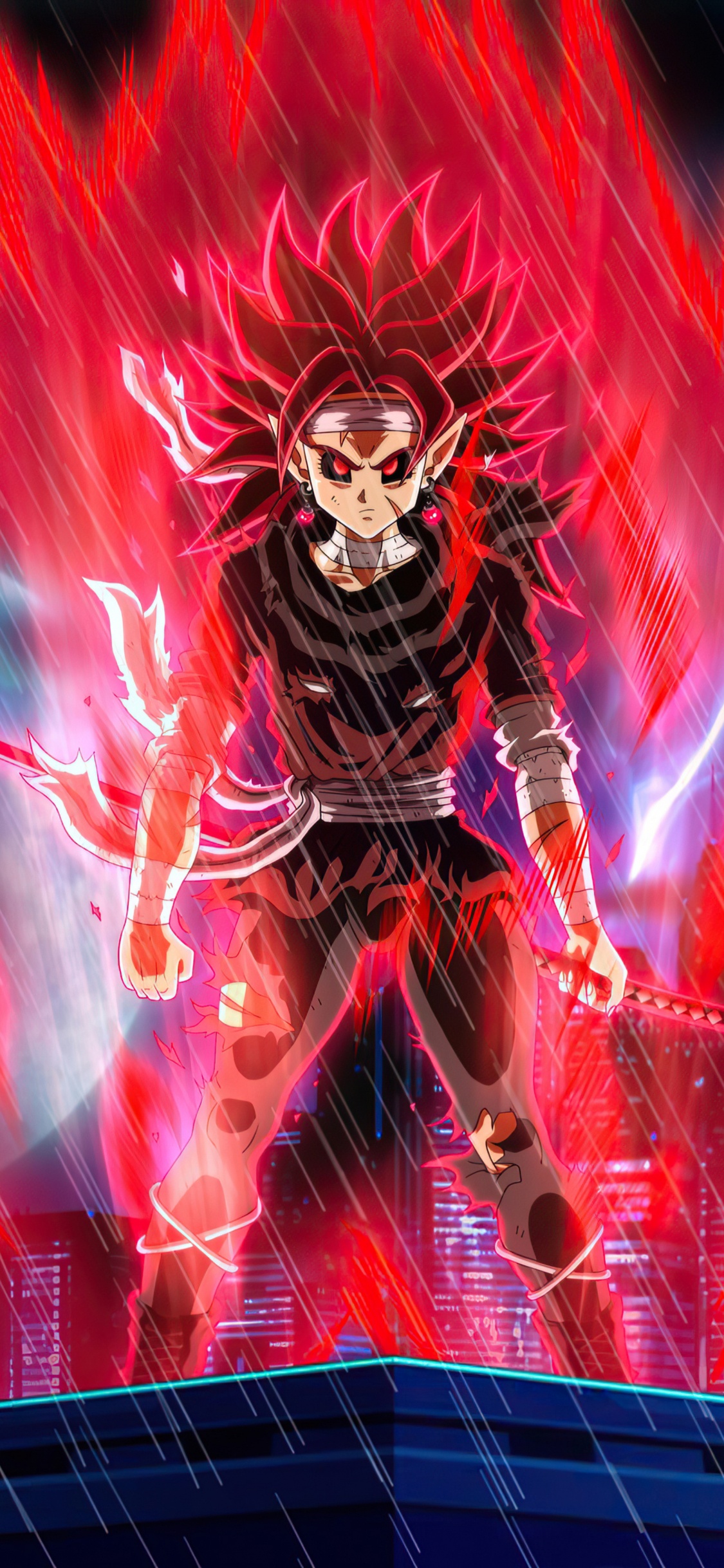 Обои аниме, темный сайян, гоку, Zamasu, вегета в разрешении 1125x2436