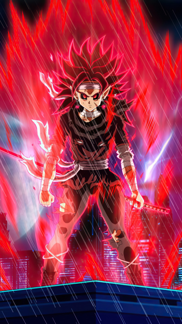 Обои аниме, темный сайян, гоку, Zamasu, вегета в разрешении 750x1334