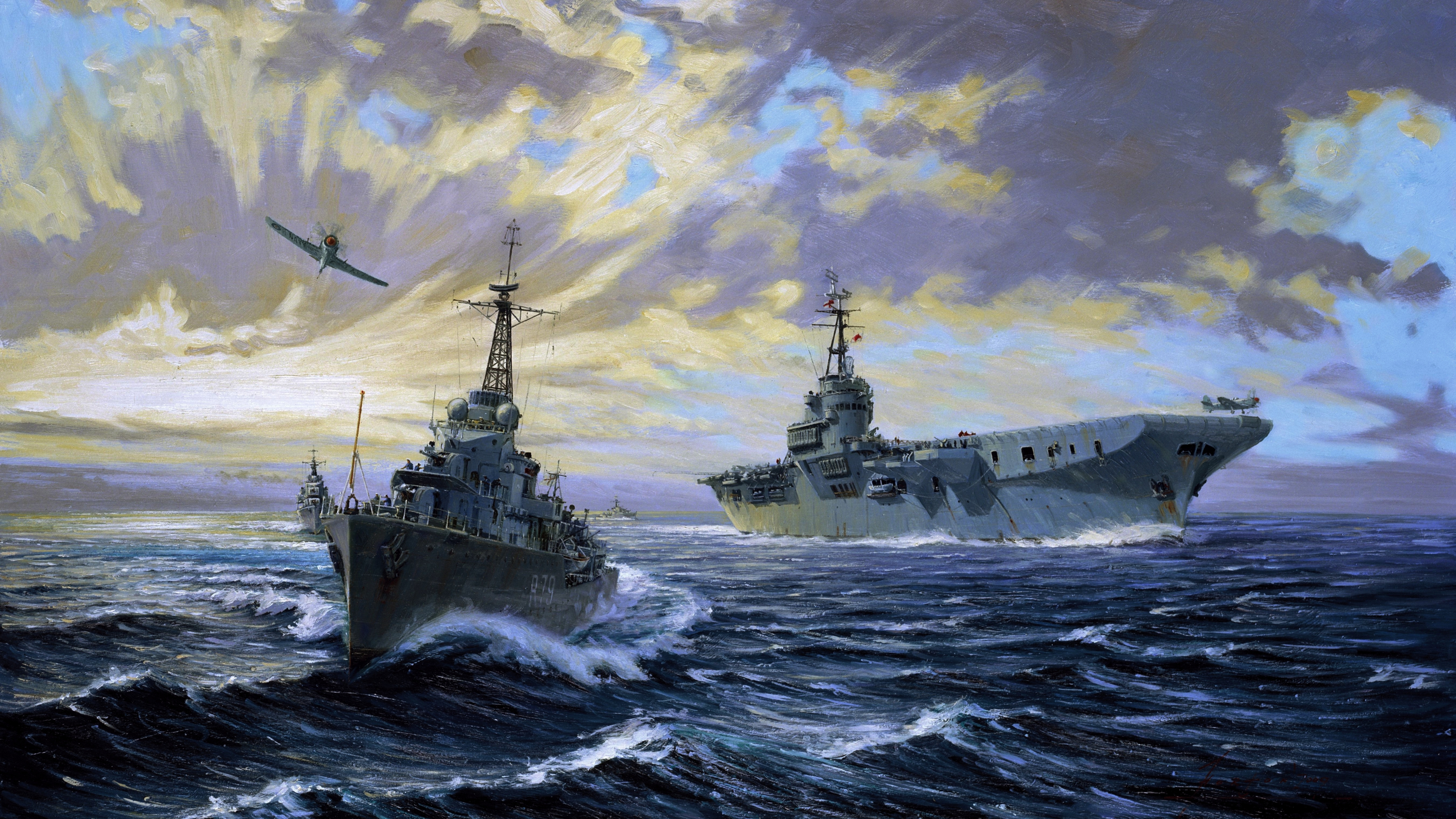 Обои военно морской флот США, разрушитель, морское ведомство, военный корабль, США корабли Военно-Морского Флота в разрешении 3840x2160