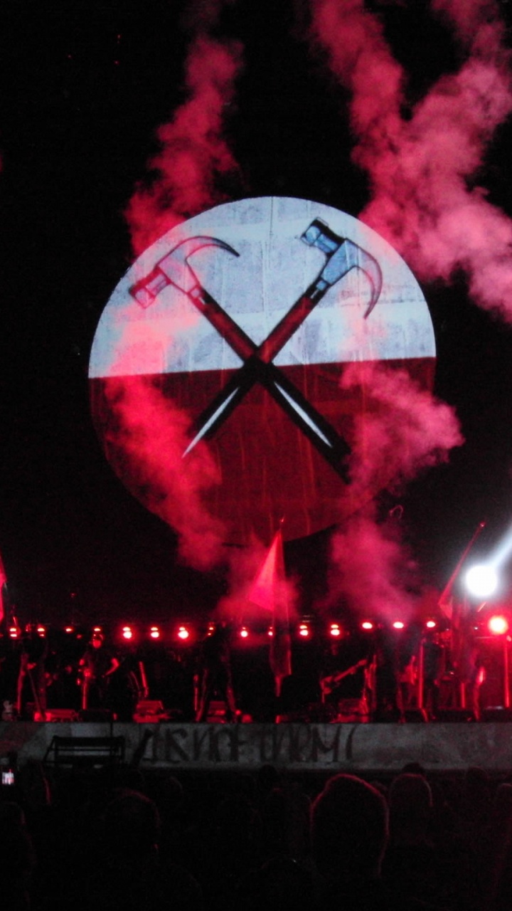 Обои концерт, Pink Floyd, развлечение, темнота, событие в разрешении 720x1280