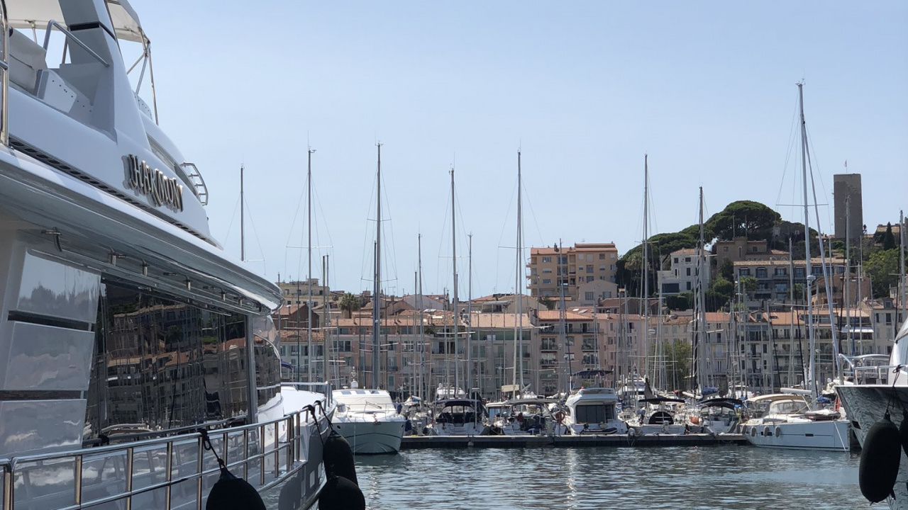 Обои Марина, лодка, вода, судно, водный путь в разрешении 1280x720