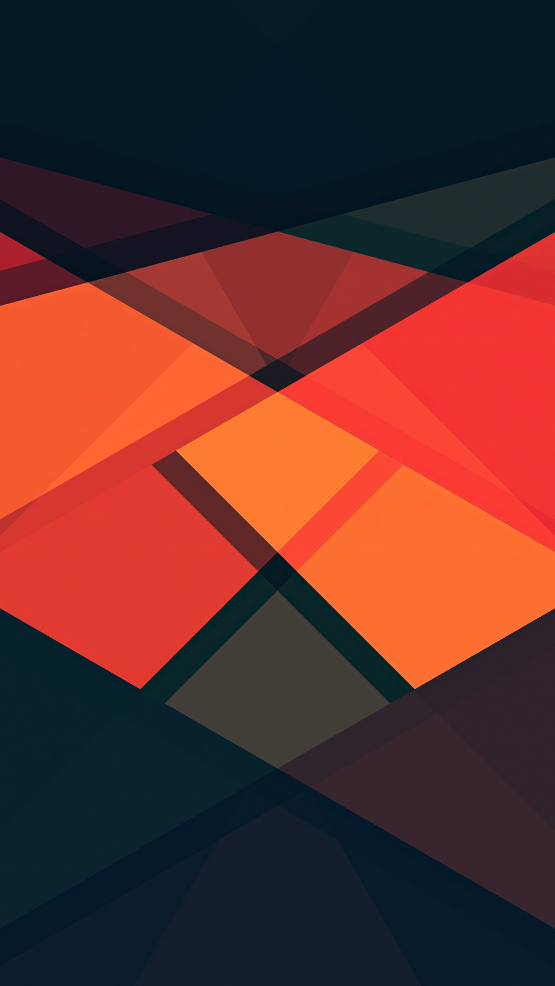 Обои Апельсин, арт, дизайн, прямоугольник, треугольник в разрешении 1080x1920