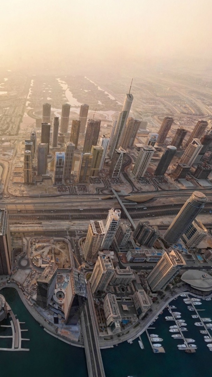 Обои город, городской дизайн, городской пейзаж, метрополия, воздух пано в разрешении 720x1280