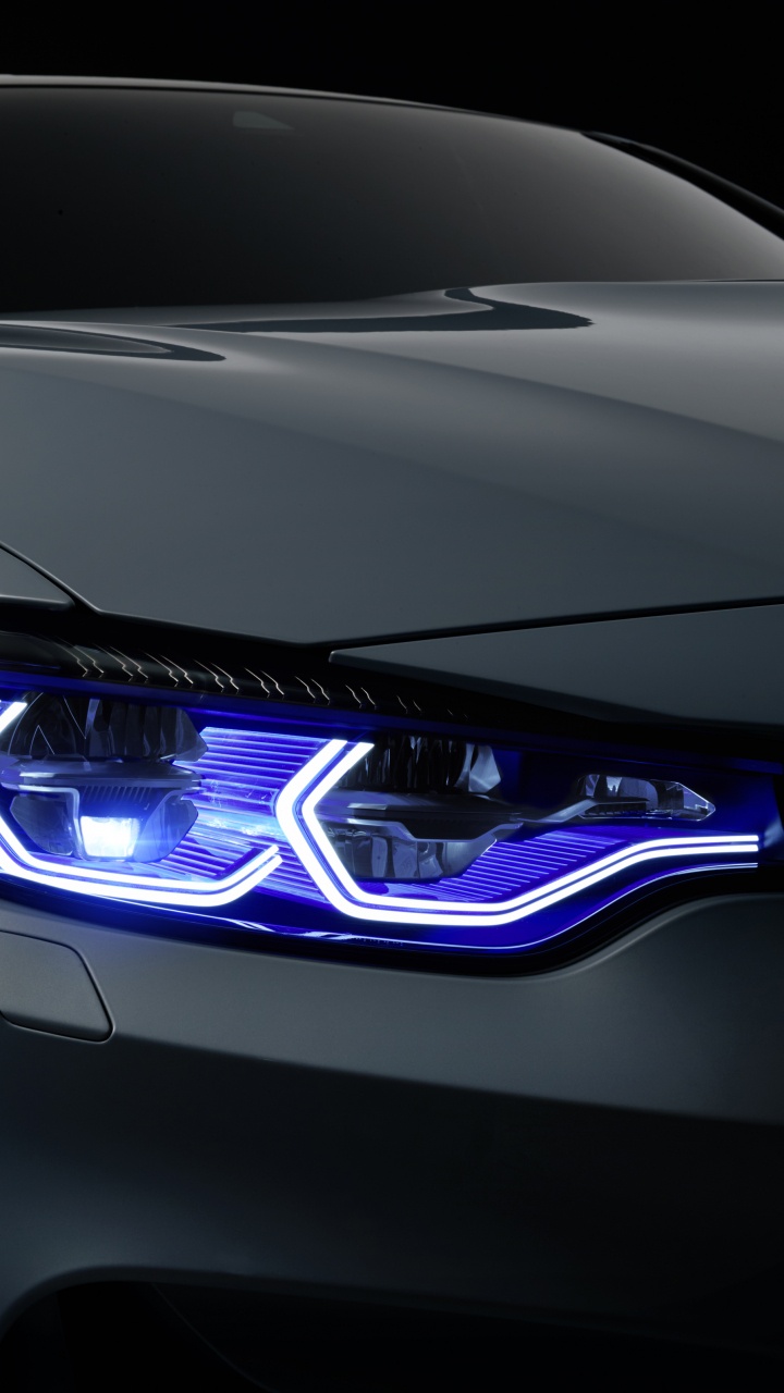 Обои авто, фара, автомобильное освещение, свет, кузов купе в разрешении 720x1280