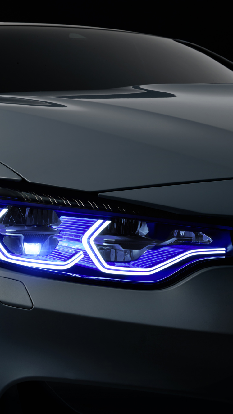 Обои авто, фара, автомобильное освещение, свет, кузов купе в разрешении 750x1334