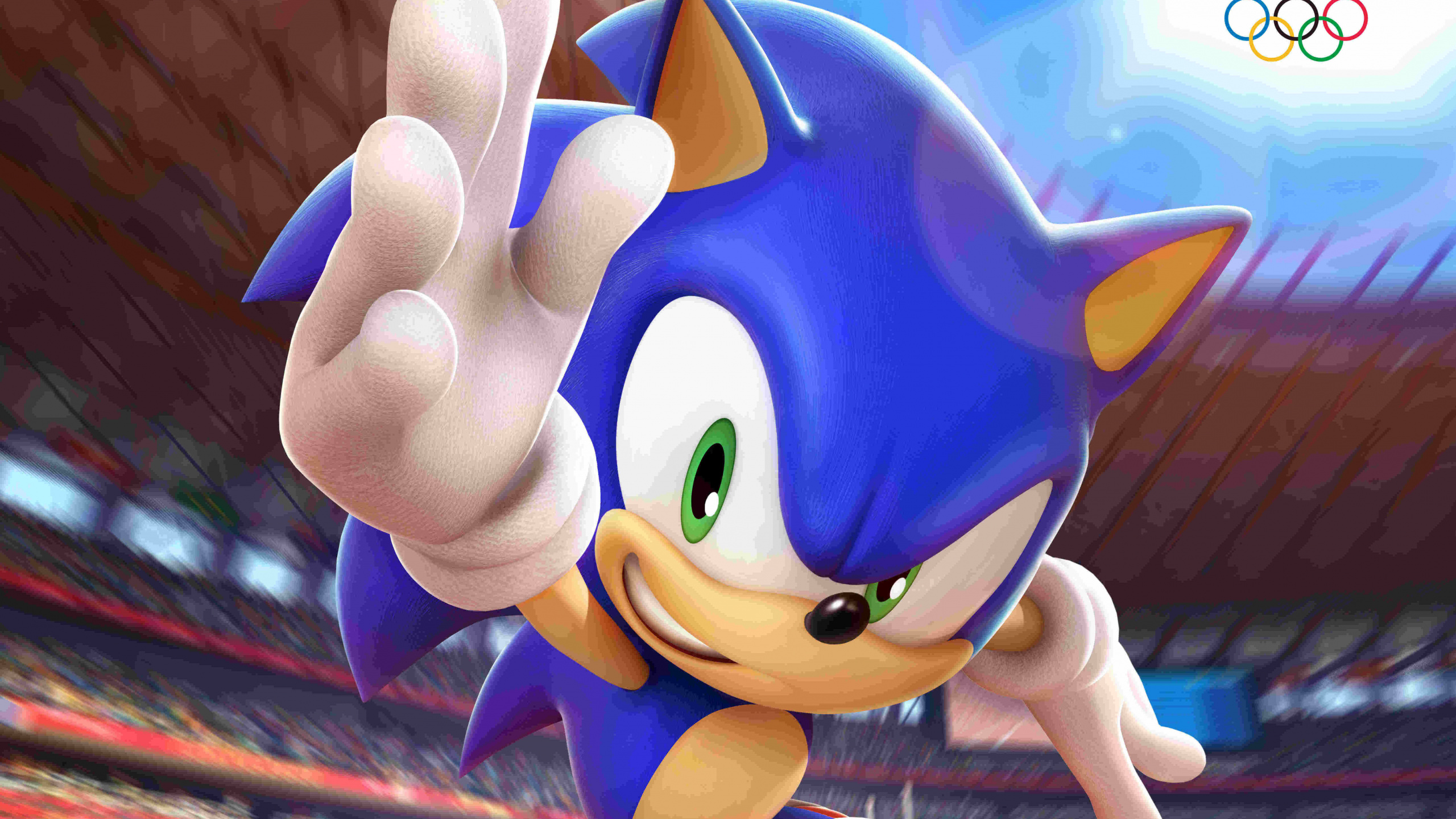 Обои Марио Соник на Олимпийских играх, Летние Олимпийские Игры 2020, Олимпийские игры, мультик, Ежик Соник в разрешении 2560x1440