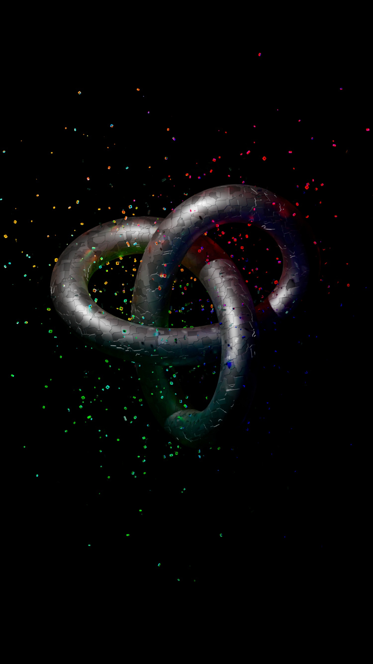 Обои Галактика, астрономический объект, арт, полночь, туманность в разрешении 750x1334