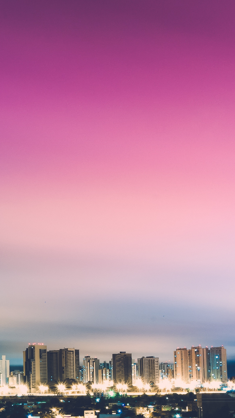 Обои городской пейзаж, город, синий, городской район, дневное время в разрешении 750x1334