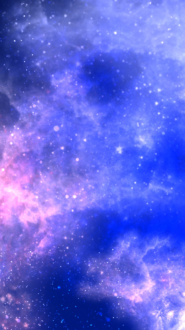 Обои Галактика, звезда, космическое пространство, туманность, атмосфера в разрешении 750x1334