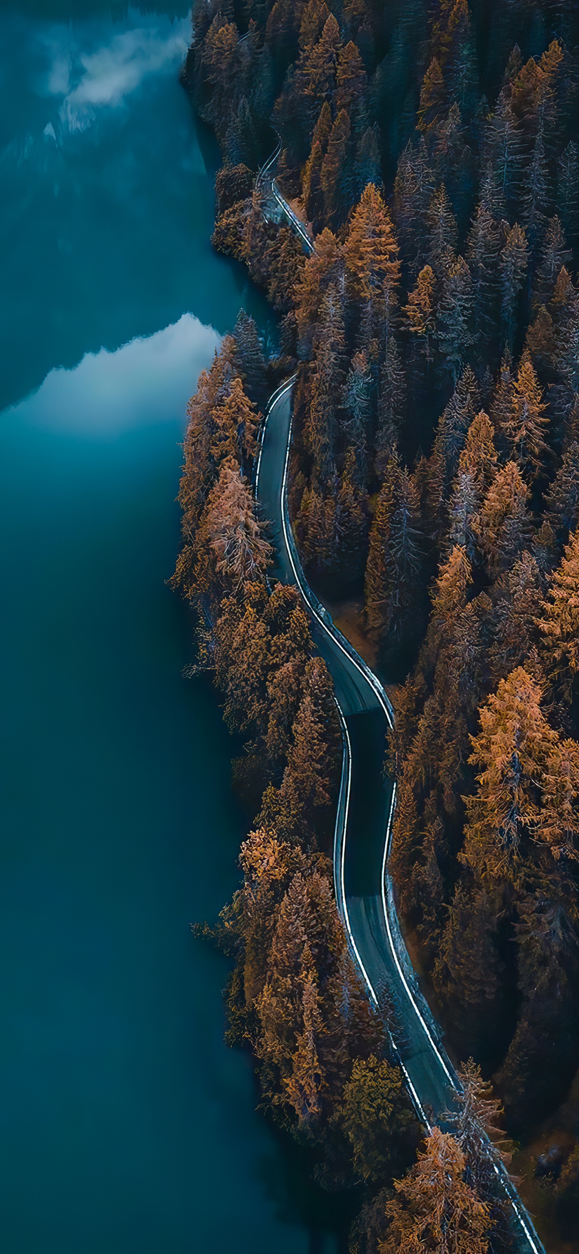 Обои вода, гидроресурсы, подземные воды, водоток, природный ландшафт в разрешении 1125x2436