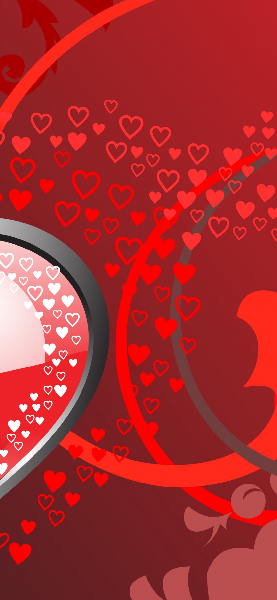 Обои новый я люблю тебя, орган, красный цвет, материальное свойство, узор в разрешении 1125x2436