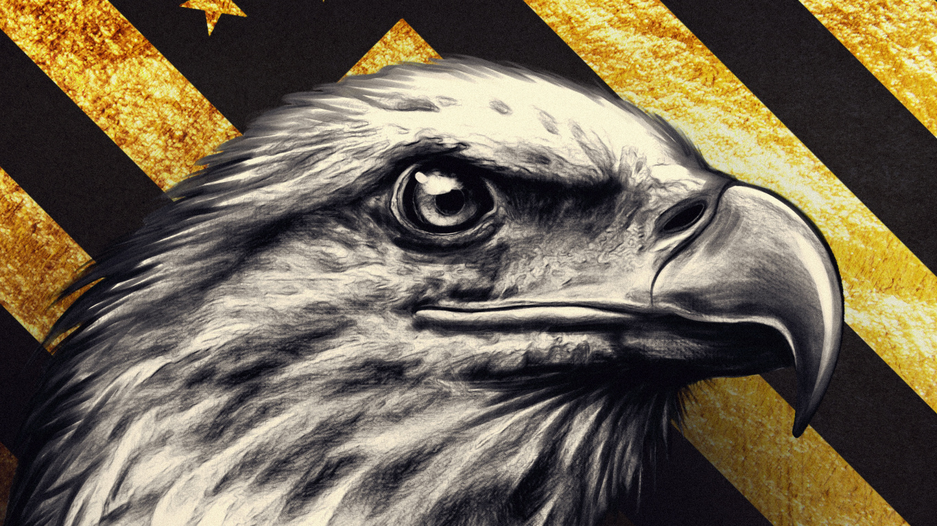 Обои флаг, США, Соединенные Штаты, флаг Соединенных Штатов, Орел в разрешении 1366x768