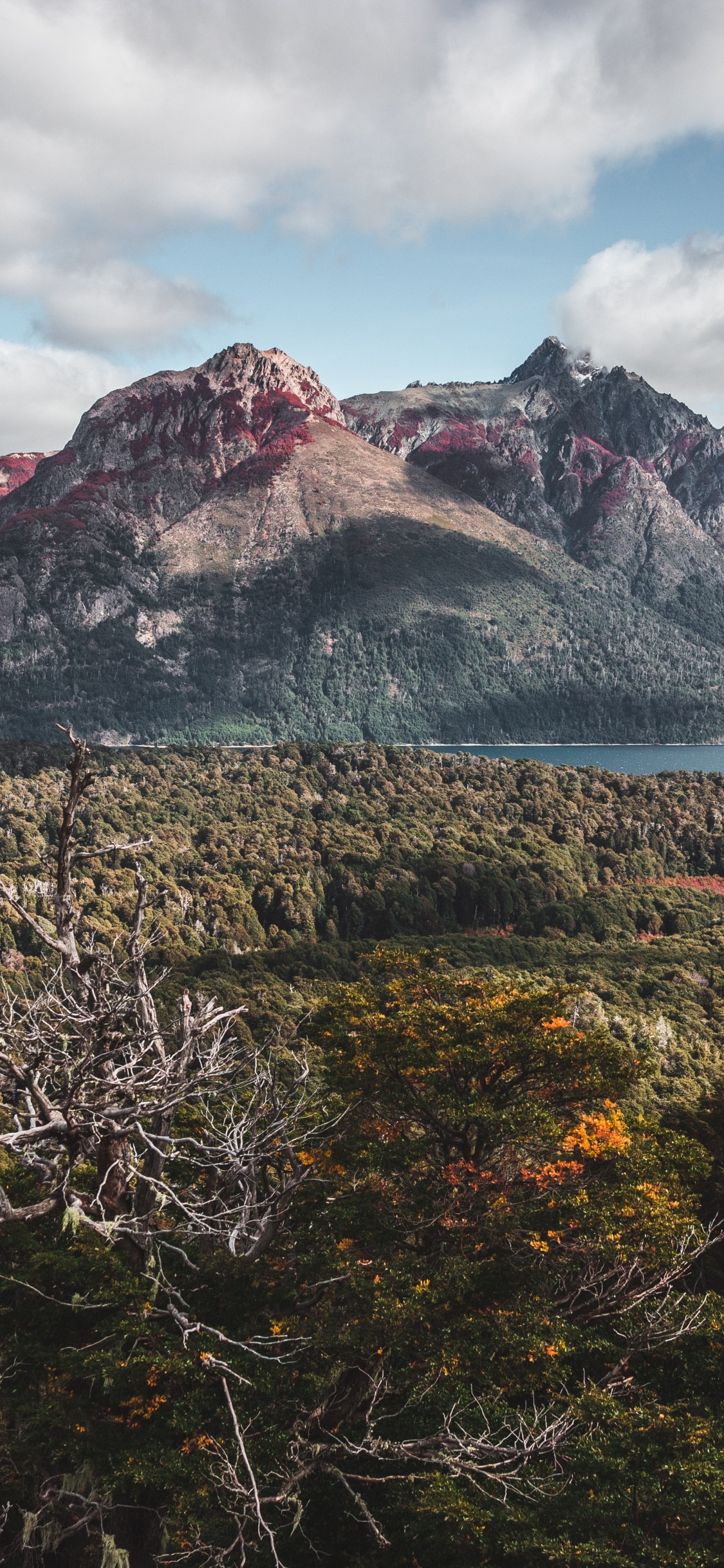 Обои горный рельеф, гора, нагорье, природа, дикая местность в разрешении 1125x2436