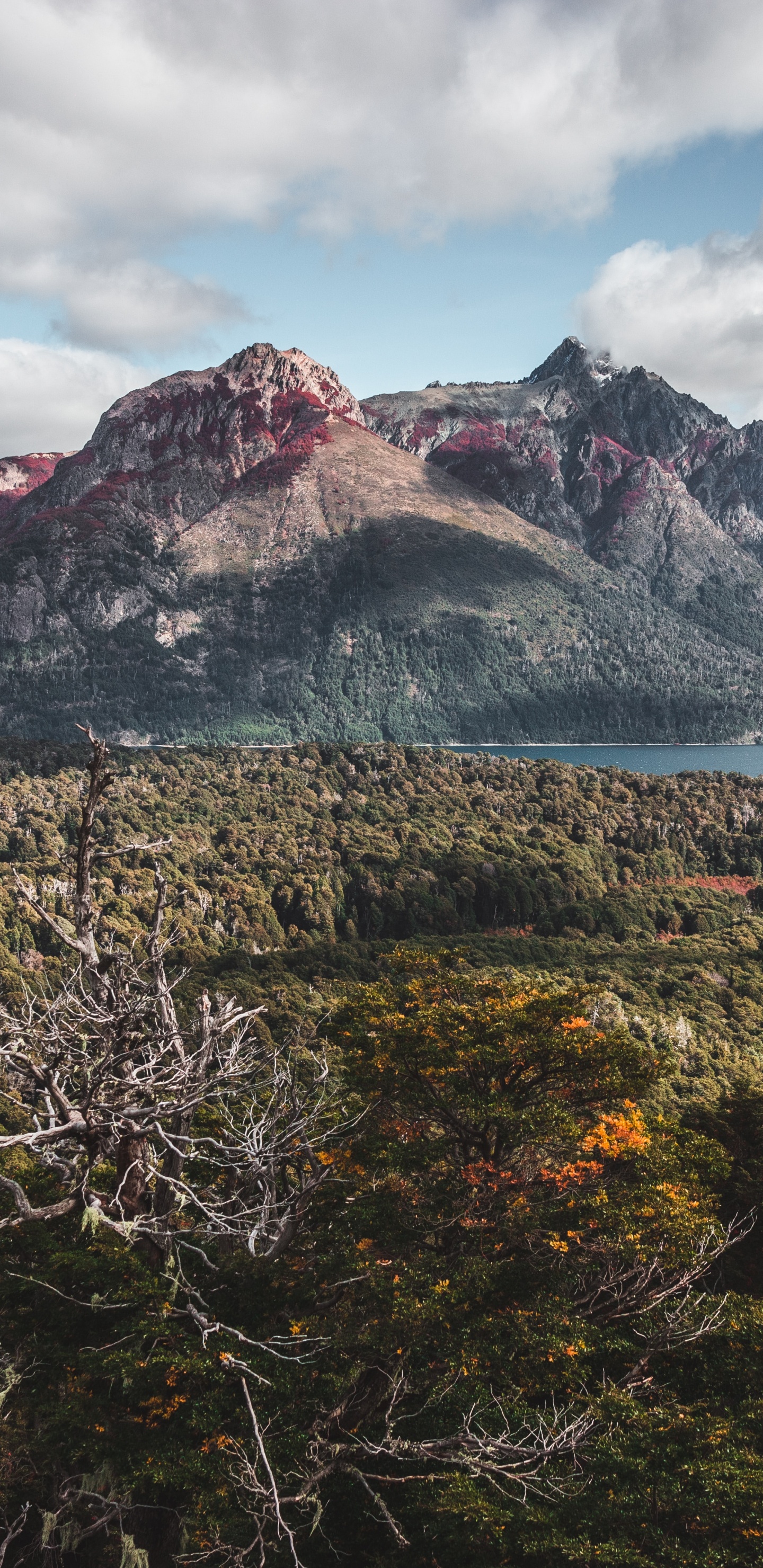 Обои горный рельеф, гора, нагорье, природа, дикая местность в разрешении 1440x2960