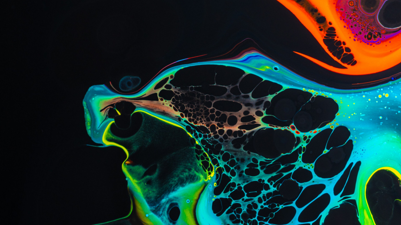 Обои графический дизайн, свет, жидкий, жидкость, электрик в разрешении 1366x768