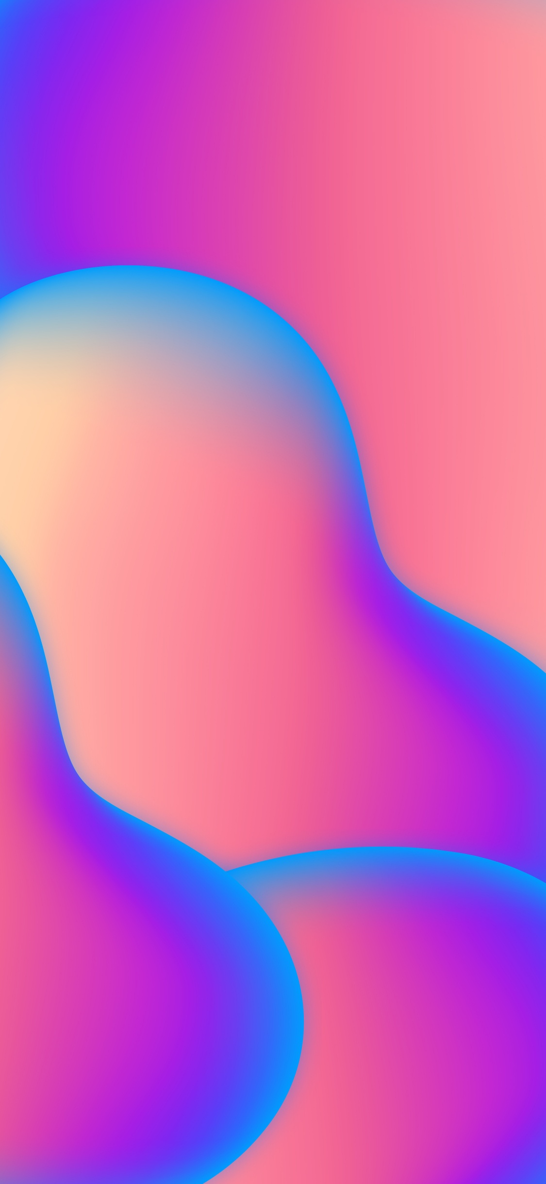 Обои Оранжевый цвет, дизайн, пурпур, жест, Фиолетовый в разрешении 1125x2436