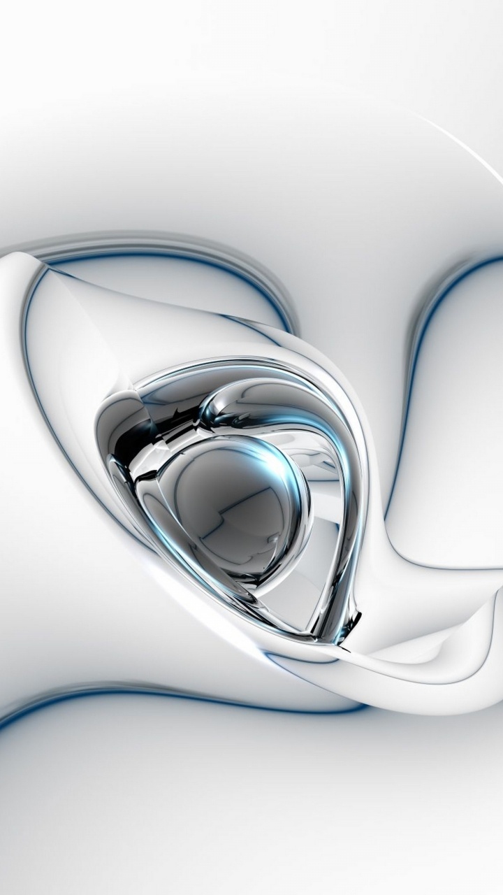 Обои технологии, крупный план, белый 3D, телевидение, кран в разрешении 720x1280