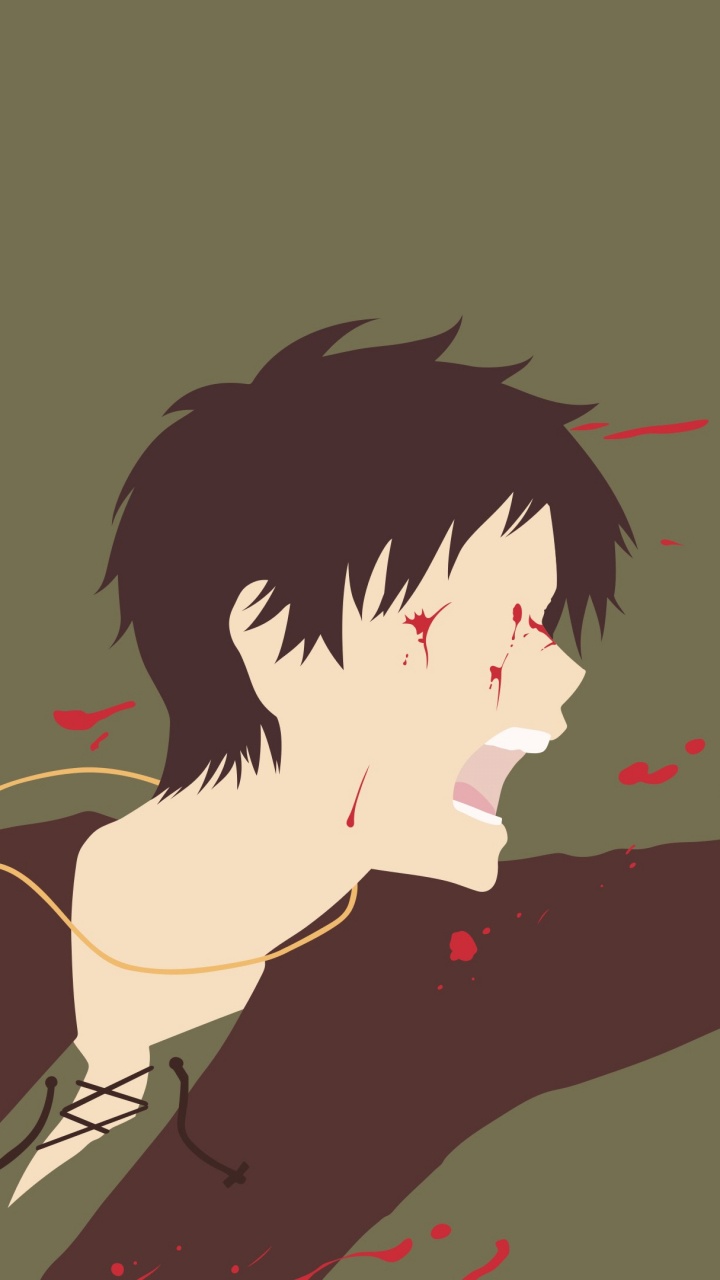 Обои эрен йегер, Микаса Акерман, нападение на титан, Леви, аниме в разрешении 720x1280