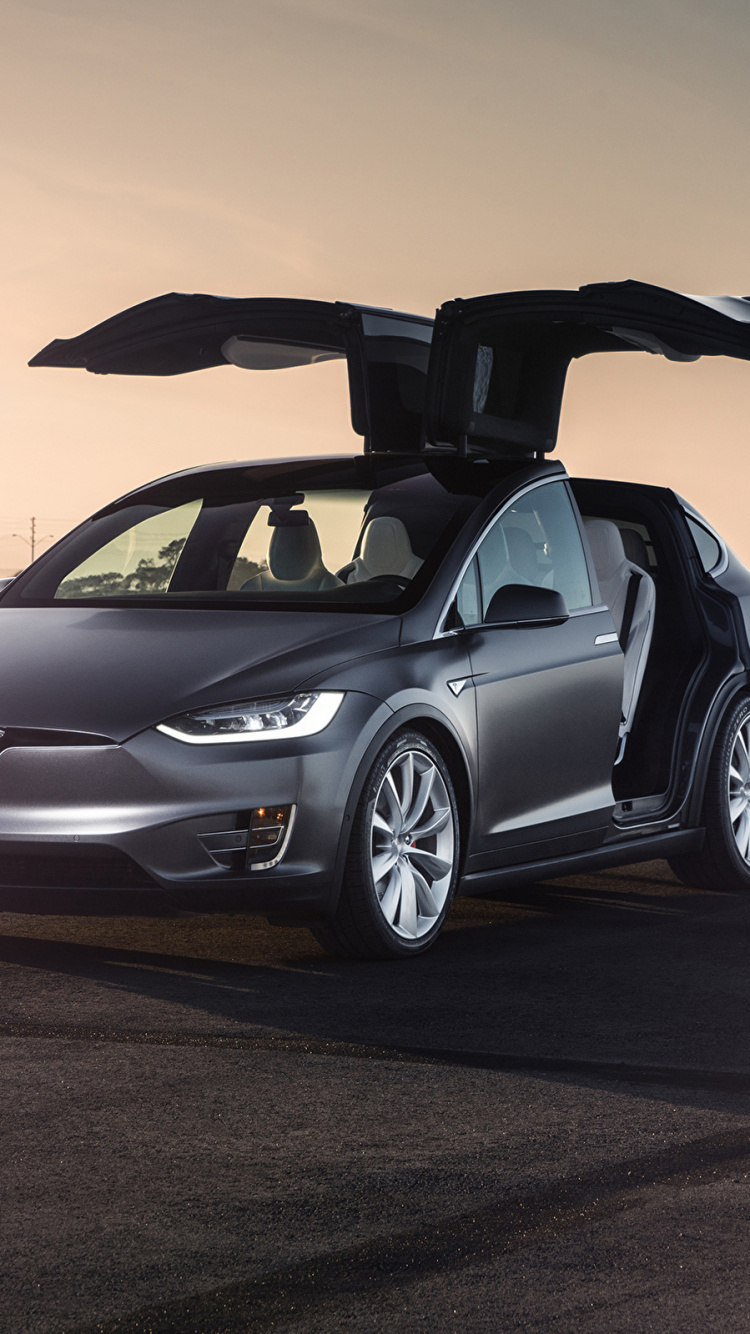 Обои авто, 2016 модель X Тесла P90D, 2017 Тесла Модель Х, 2016 Тесла Модель S, автомобильный экстерьер в разрешении 750x1334