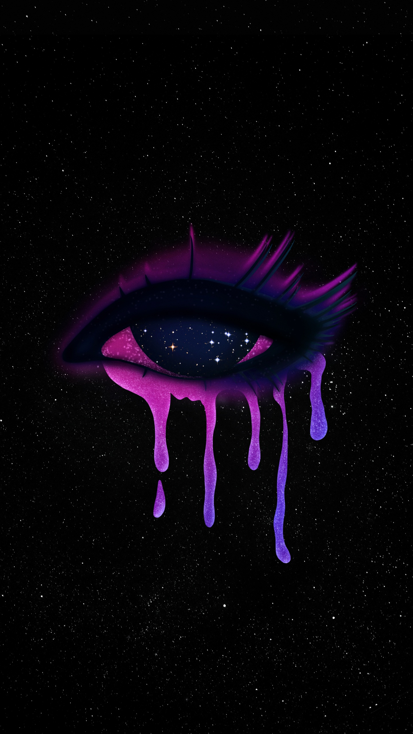 Обои темнота, вода, жидкий, пурпур, жидкость в разрешении 1440x2560