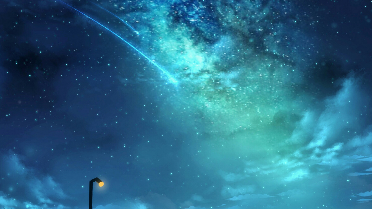 Обои аниме, арт, Игры Bilibili, атмосфера, ночь в разрешении 1280x720