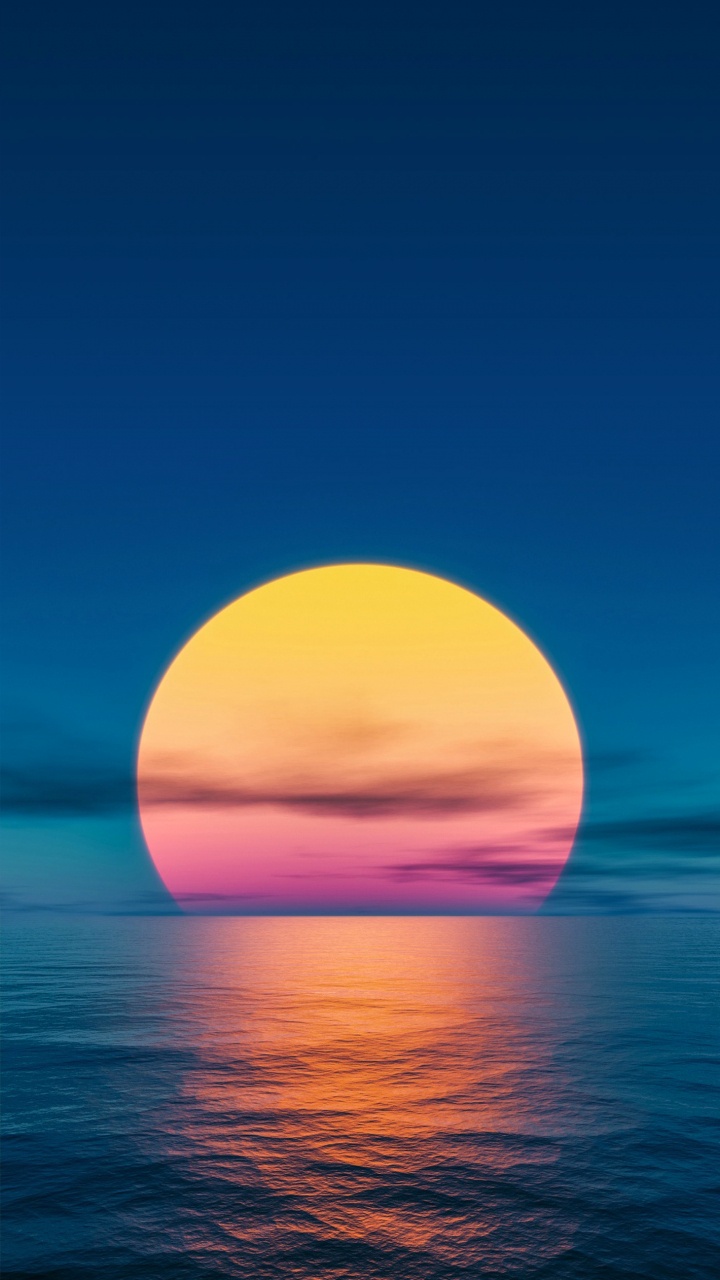 Обои запас заката, закат, восход солнца, запас, водоем в разрешении 720x1280