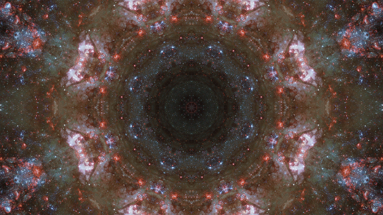 Обои небо, медитация, узор, коричневый цвет, небесное явление в разрешении 1280x720