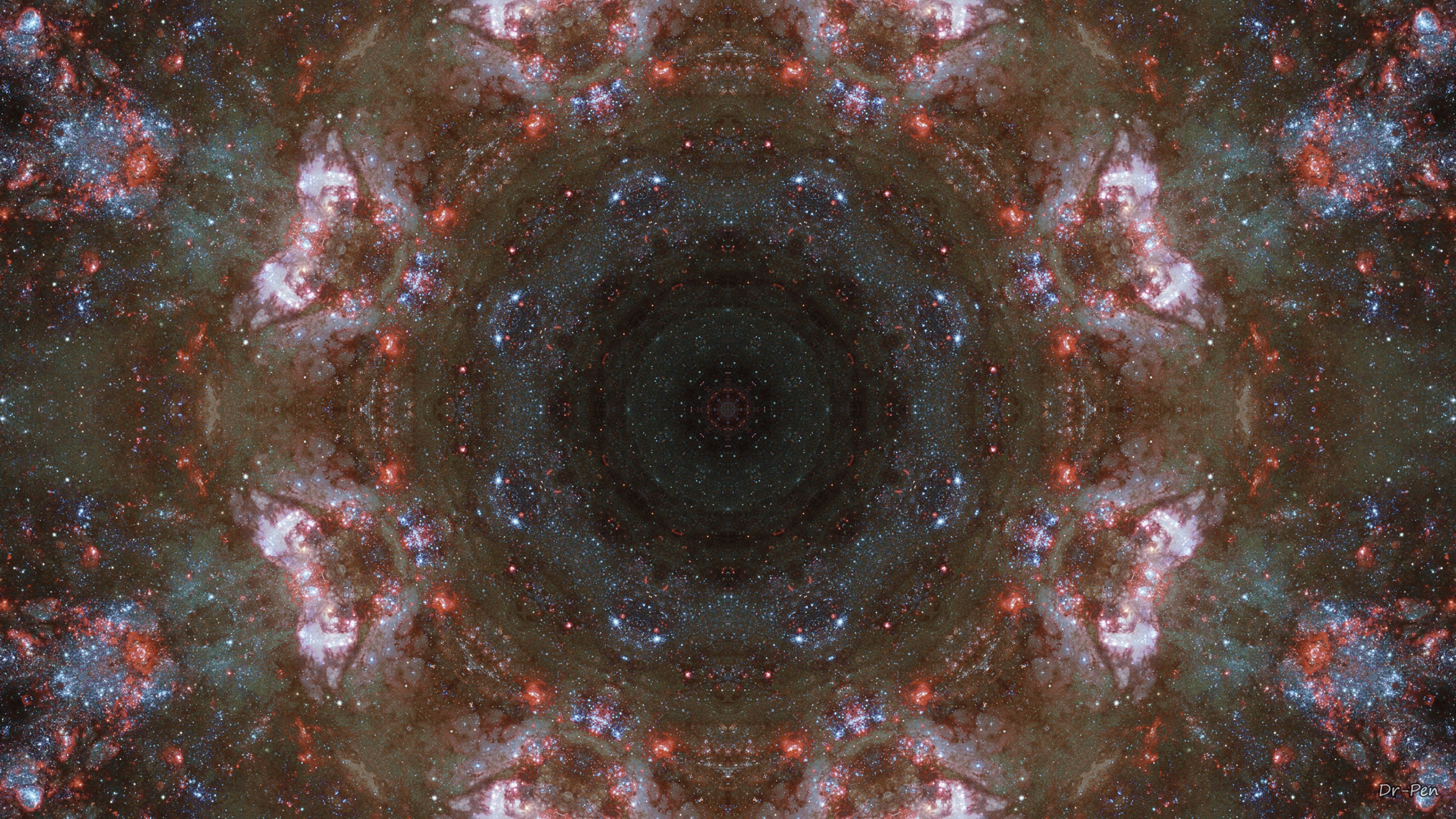 Обои небо, медитация, узор, коричневый цвет, небесное явление в разрешении 2560x1440