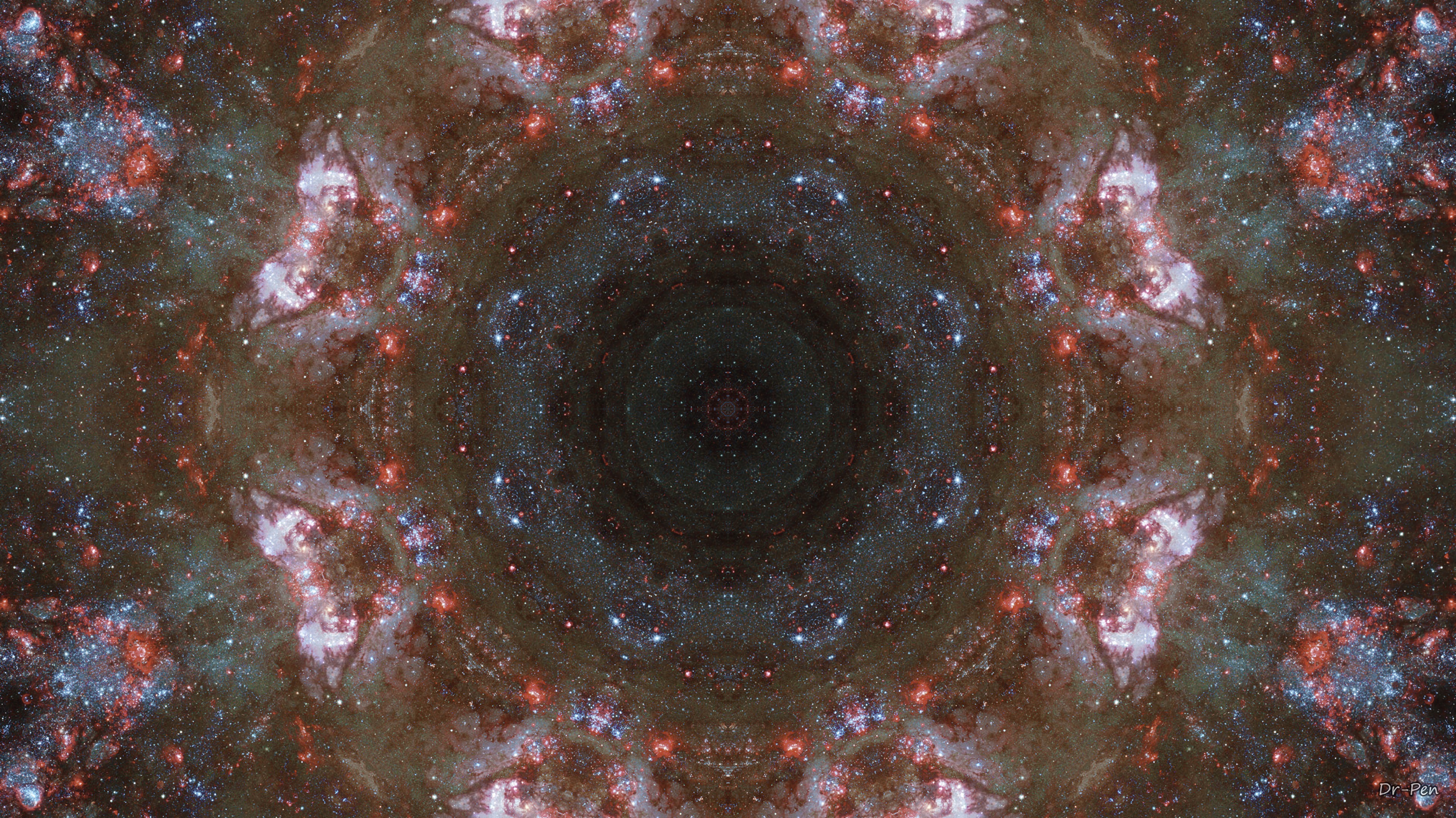 Обои небо, медитация, узор, коричневый цвет, небесное явление в разрешении 3840x2160