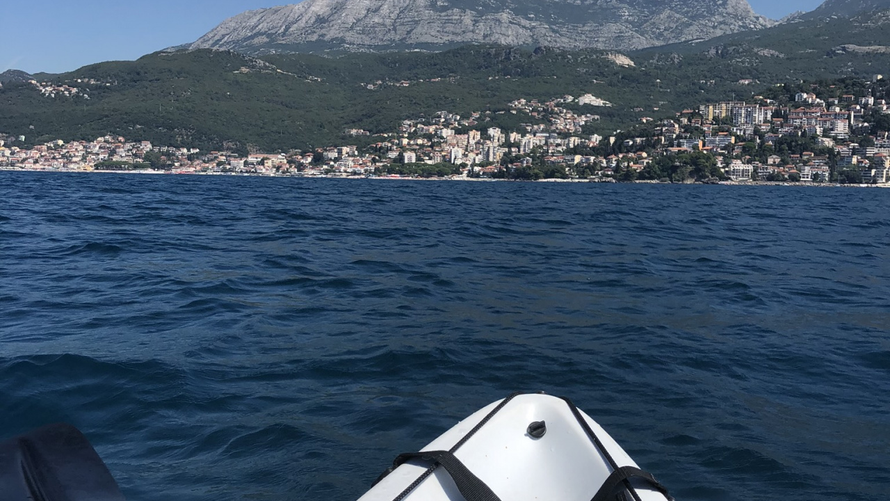 Обои море, лодка, фьорд, вода, яхта в разрешении 1280x720