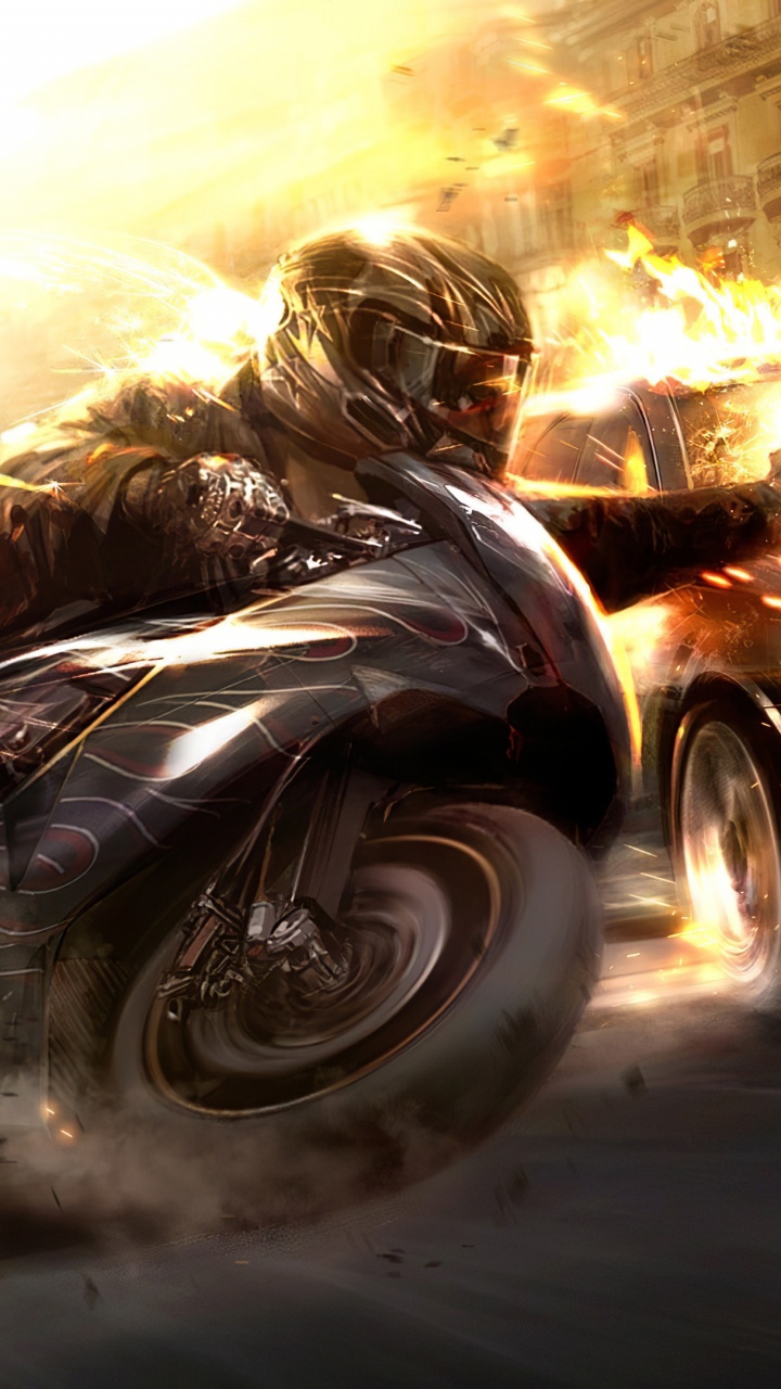 Обои гонки видео игры, шина, колесо, автомобильное освещение, автомобильные шины в разрешении 720x1280