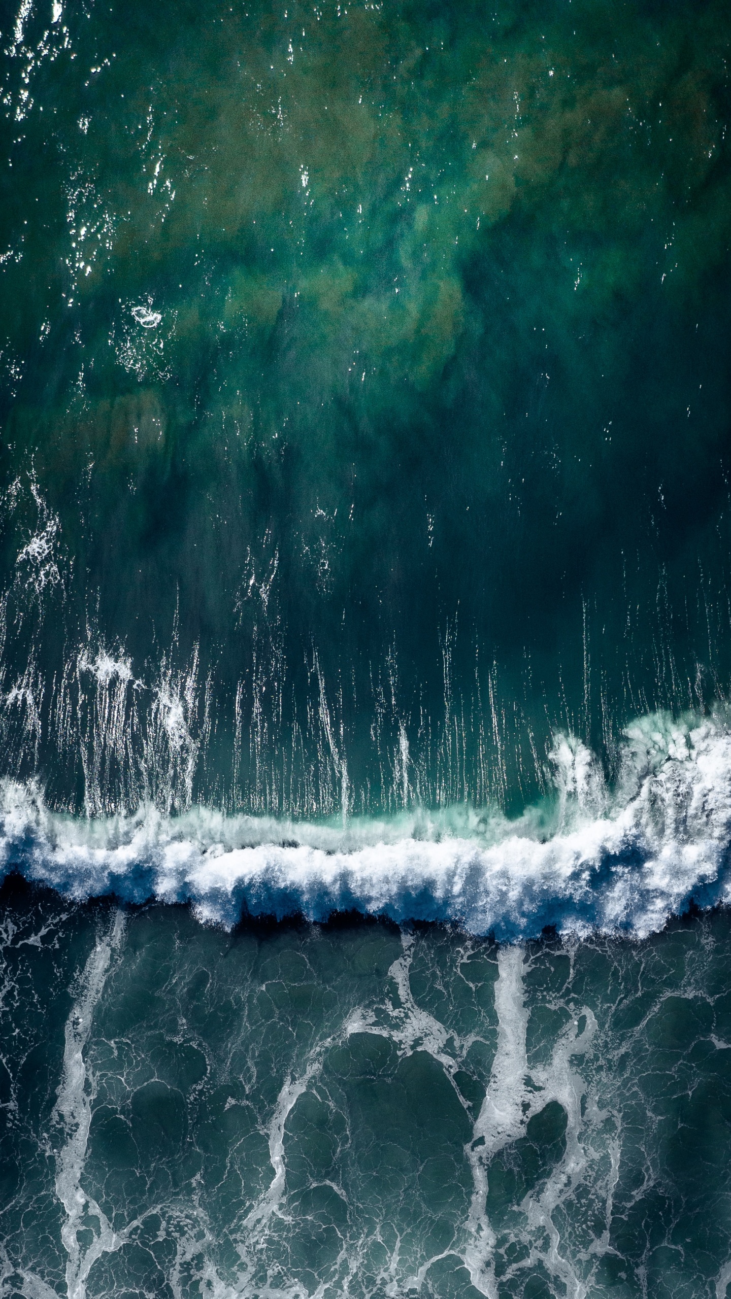 Обои море, вода, волна, синий, природа в разрешении 1440x2560