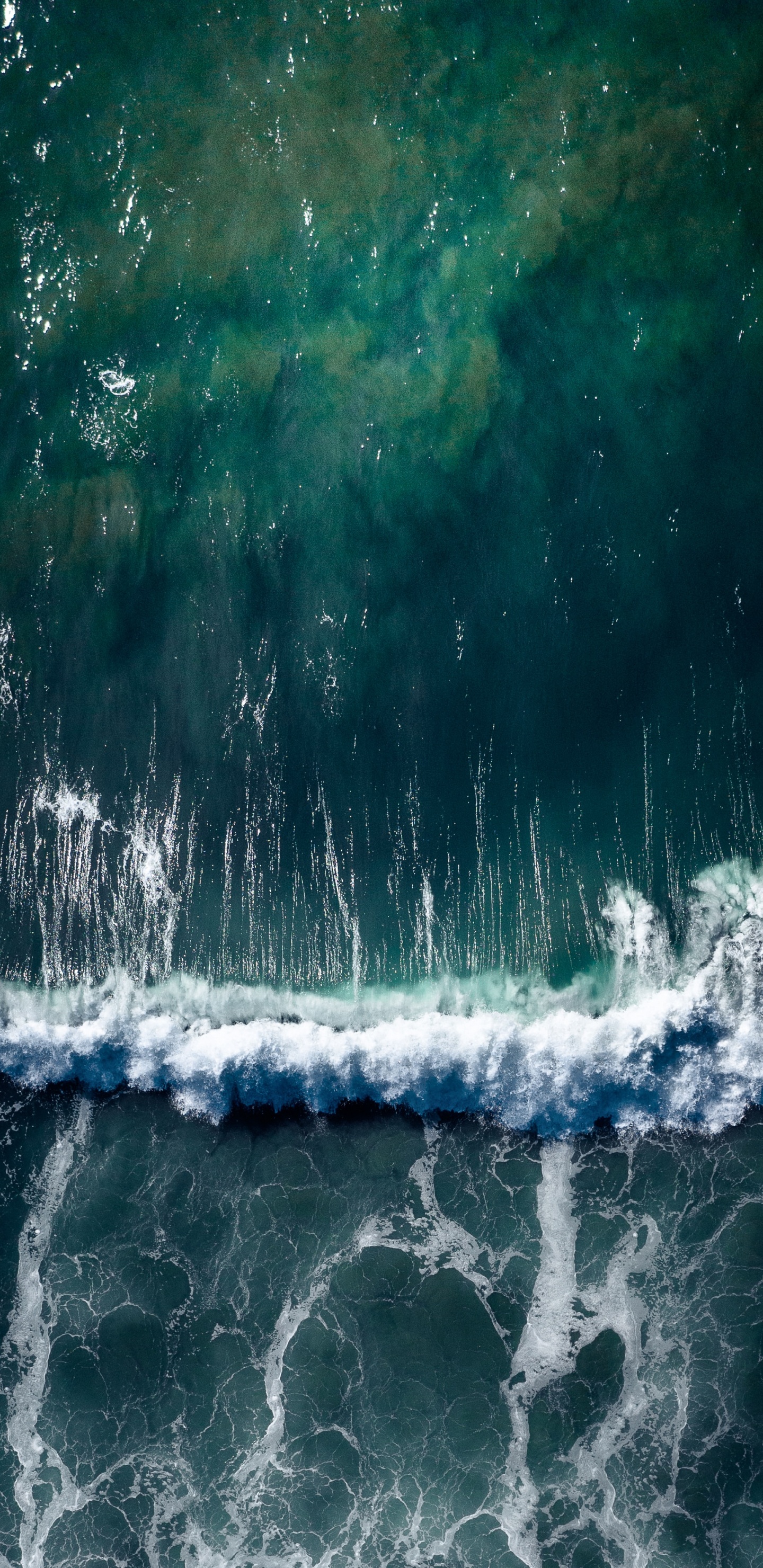 Обои море, вода, волна, синий, природа в разрешении 1440x2960