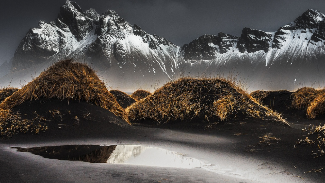 Обои природа, атмосфера, гора, облако, природный ландшафт в разрешении 1280x720