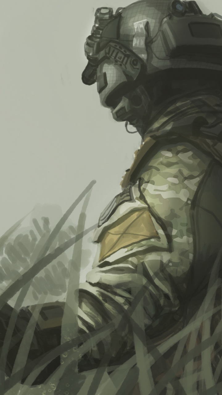 Обои call of duty black ops ii, call of duty 4 modern warfare, солдат, арт, служебный долг черный ОПС 2 ст в разрешении 720x1280