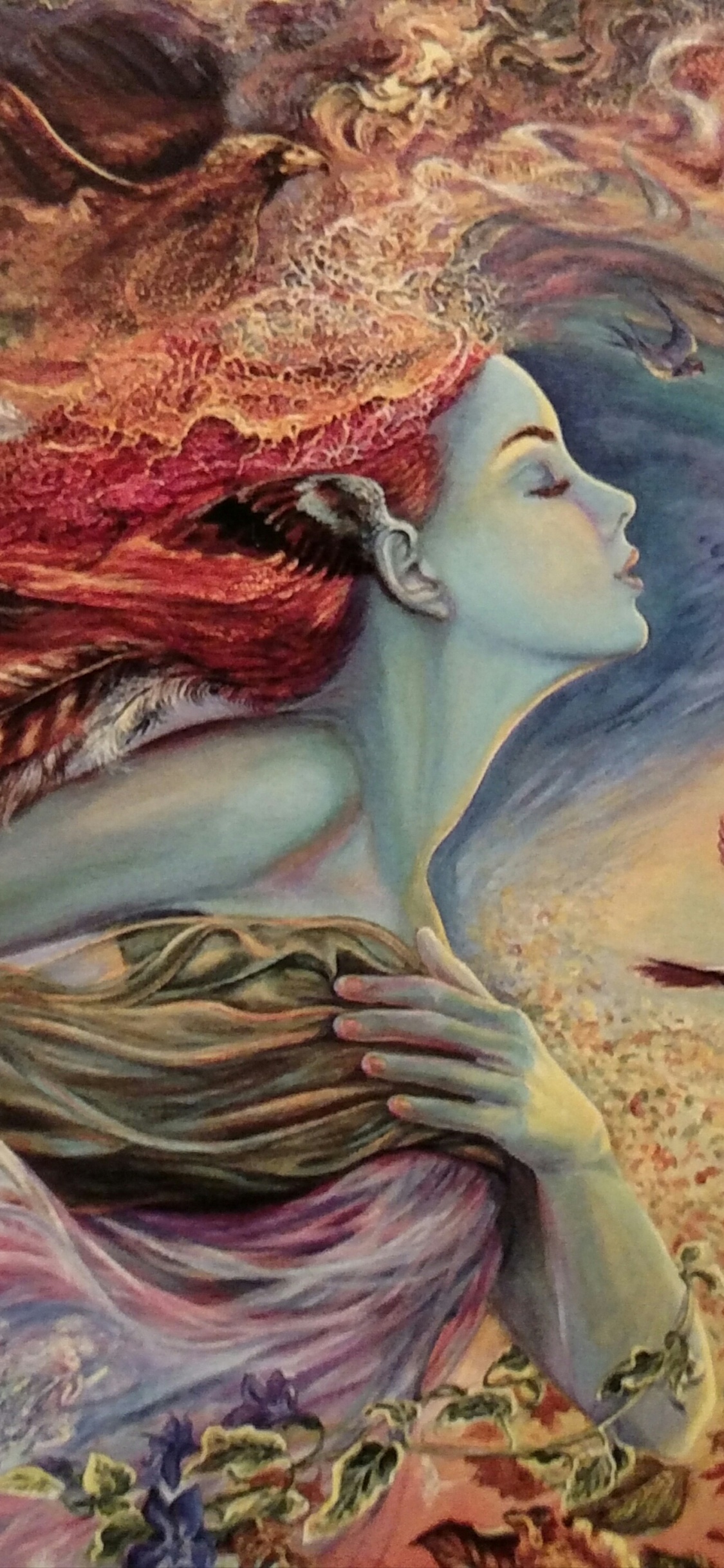 Обои Жозефина Уолл, живопись, арт, фэнтези, иллюстрация в разрешении 1125x2436