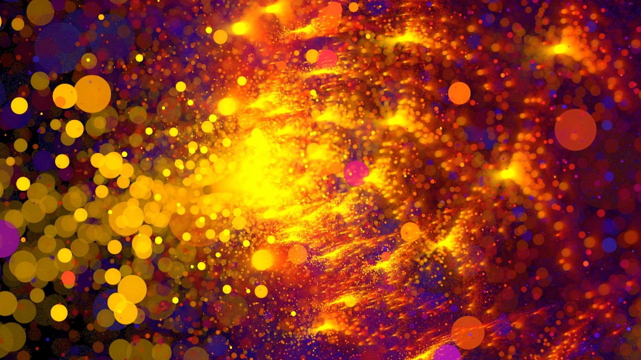 Обои Апельсин, свет, космос, круг, блеск в разрешении 1280x720