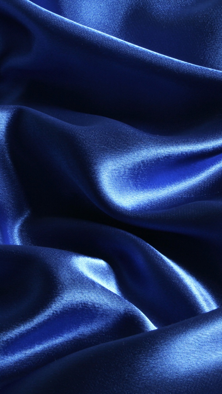 Обои атласный, шелк, синий, синий кобальт, электрик в разрешении 720x1280