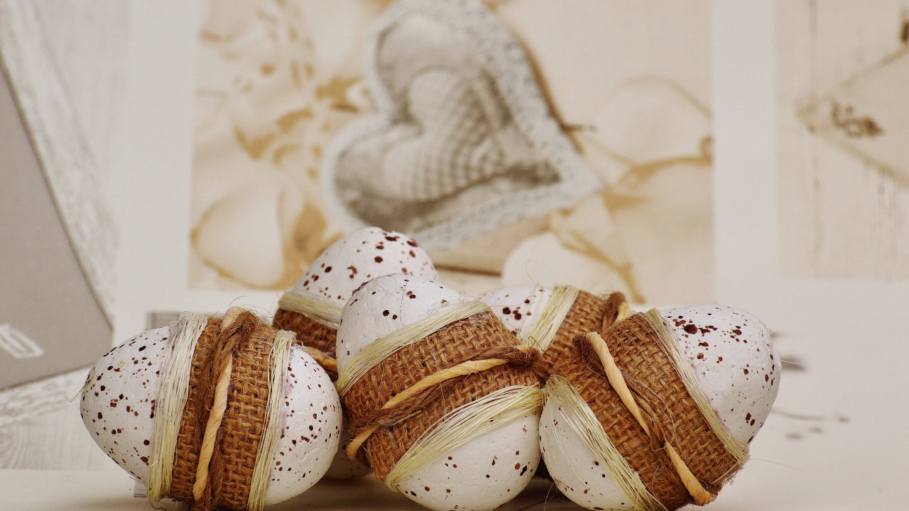Обои пасхальное яйцо, пища, кухня, выпечка, яйцо в разрешении 1280x720
