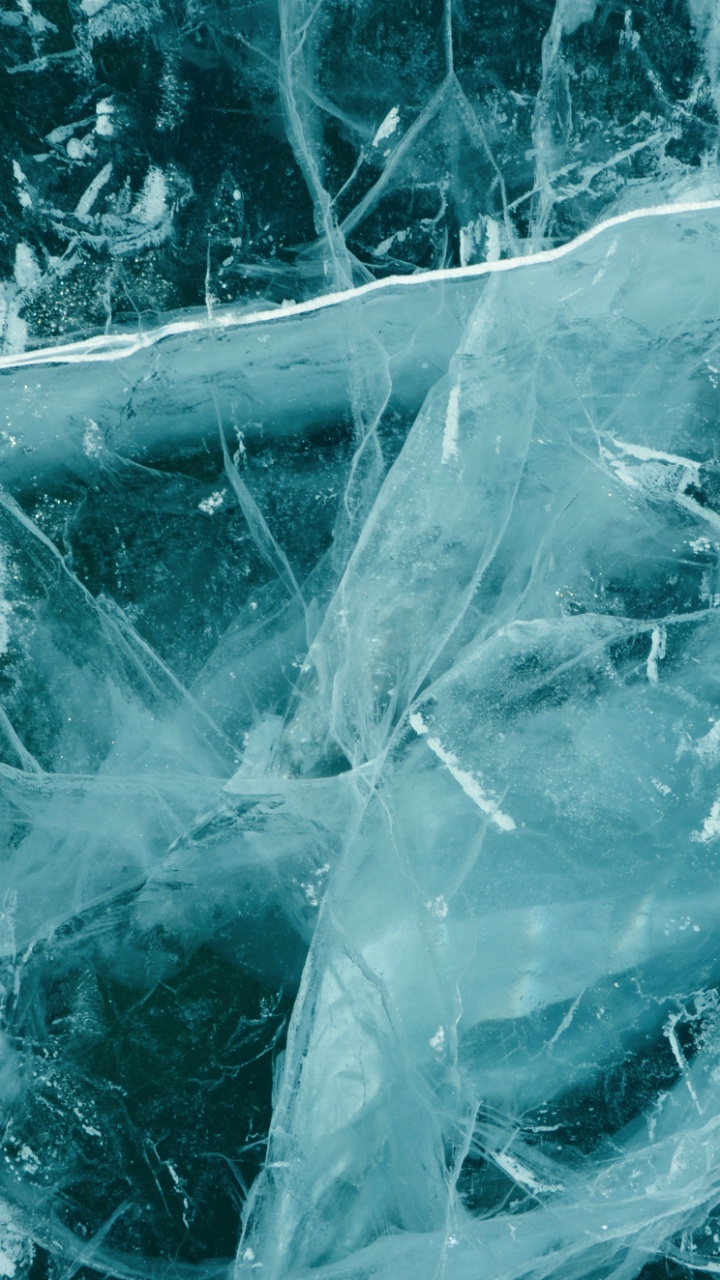 Обои вода, лед, замораживание, бирюза, зима в разрешении 720x1280