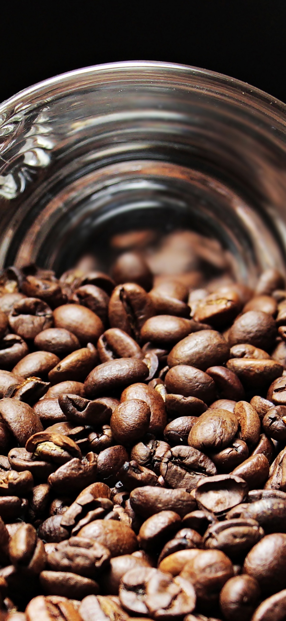 Обои кофейное зерно, кофе, обжарка кофе, обжиг, кофеин в разрешении 1125x2436