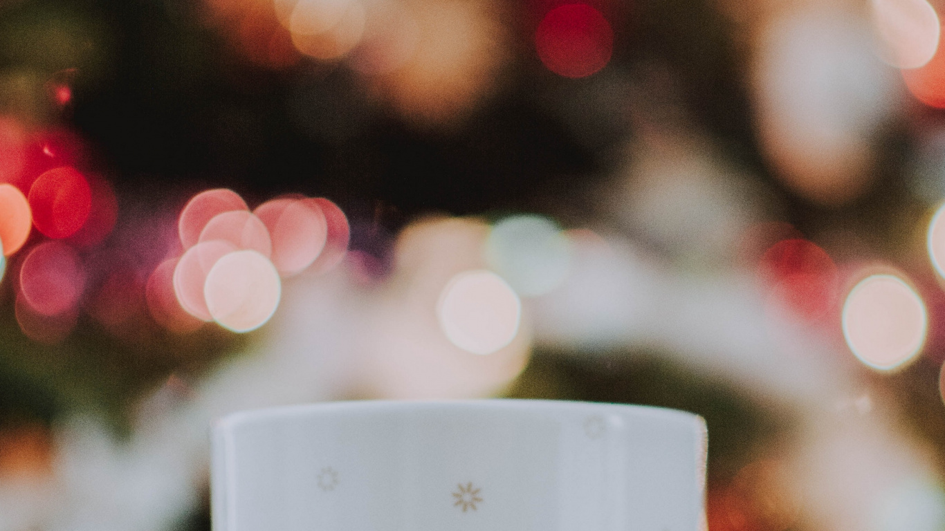 Обои Рождество, телефон, смартфон, английский язык, растение в разрешении 1366x768