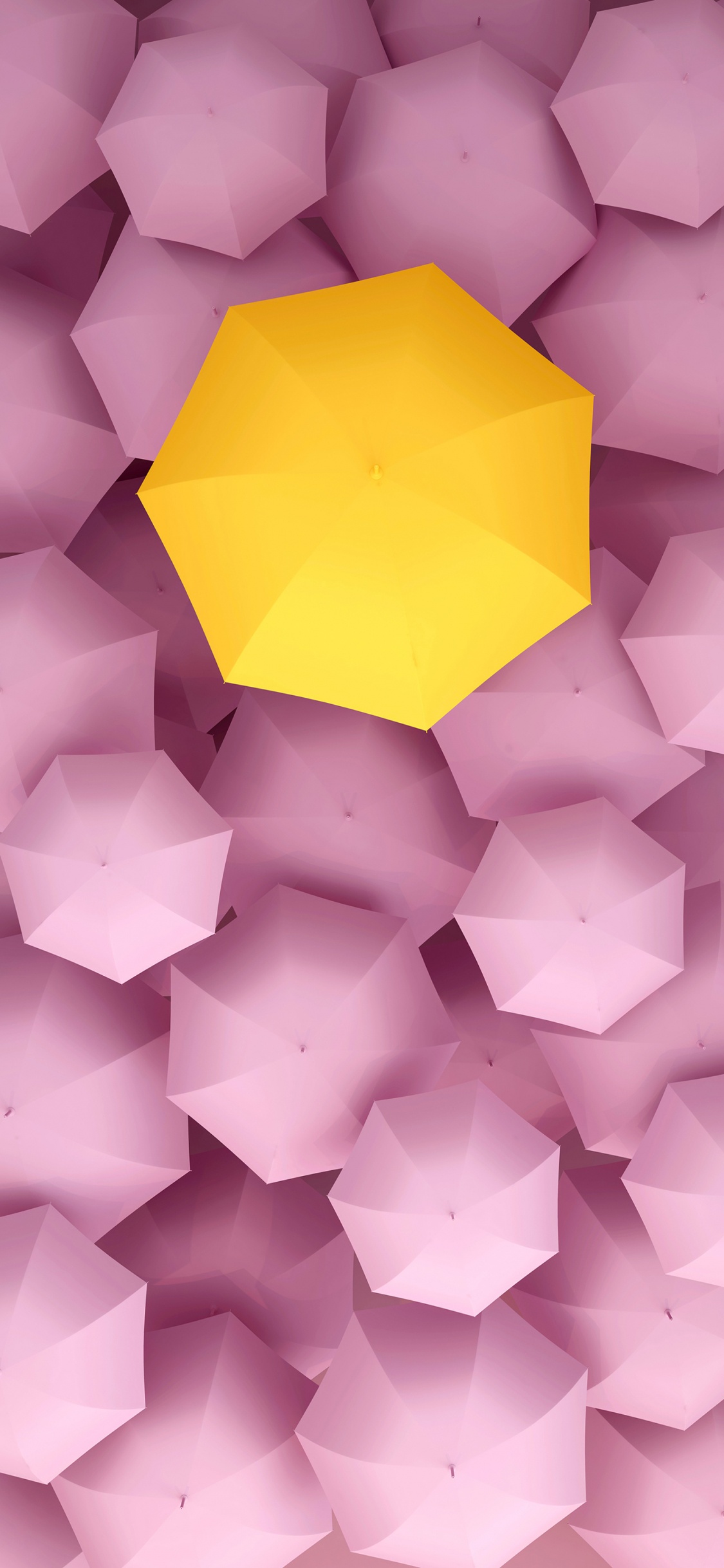 Обои лепесток, пурпур, арт, треугольник, Фиолетовый в разрешении 1125x2436