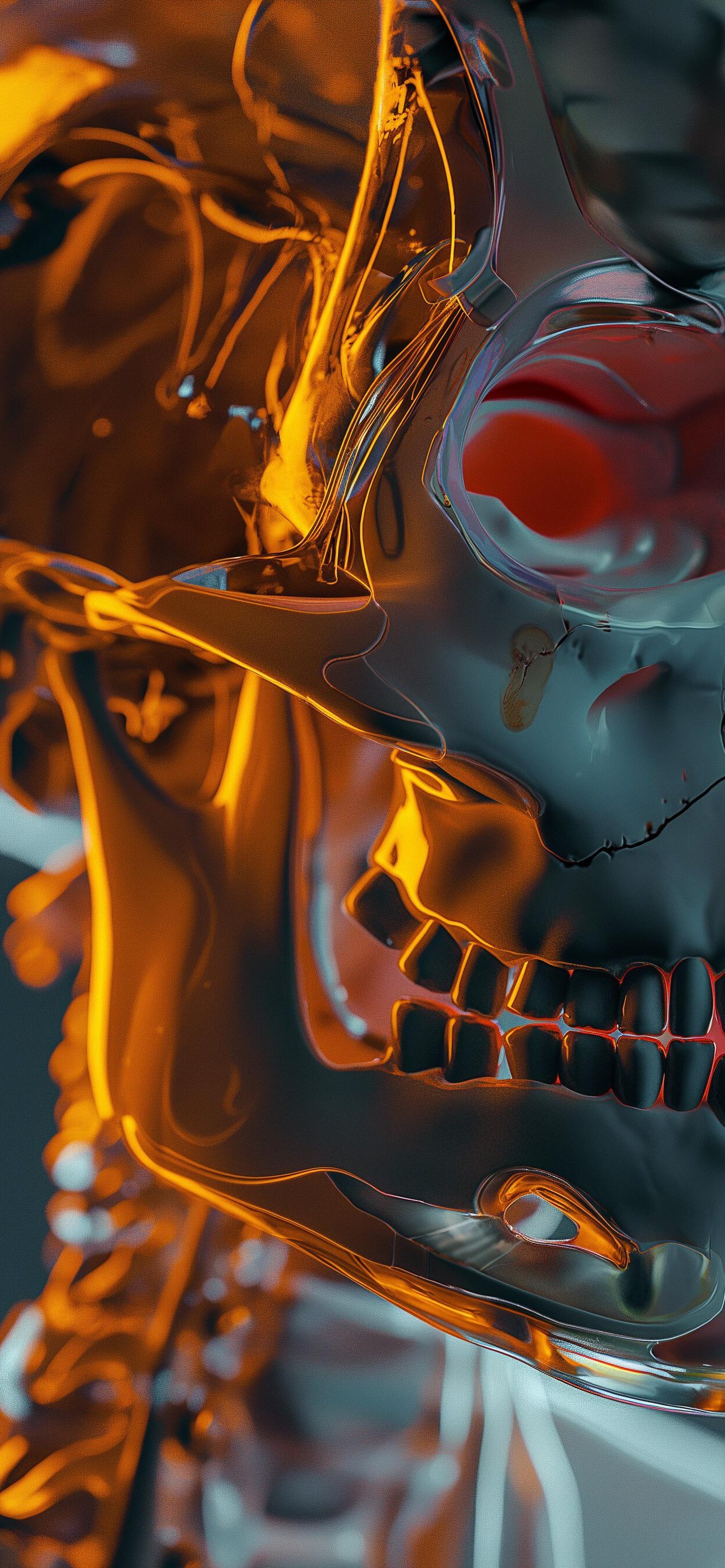 Обои визуальное искусство, арт, графический дизайн, фикция, пасть в разрешении 1242x2688