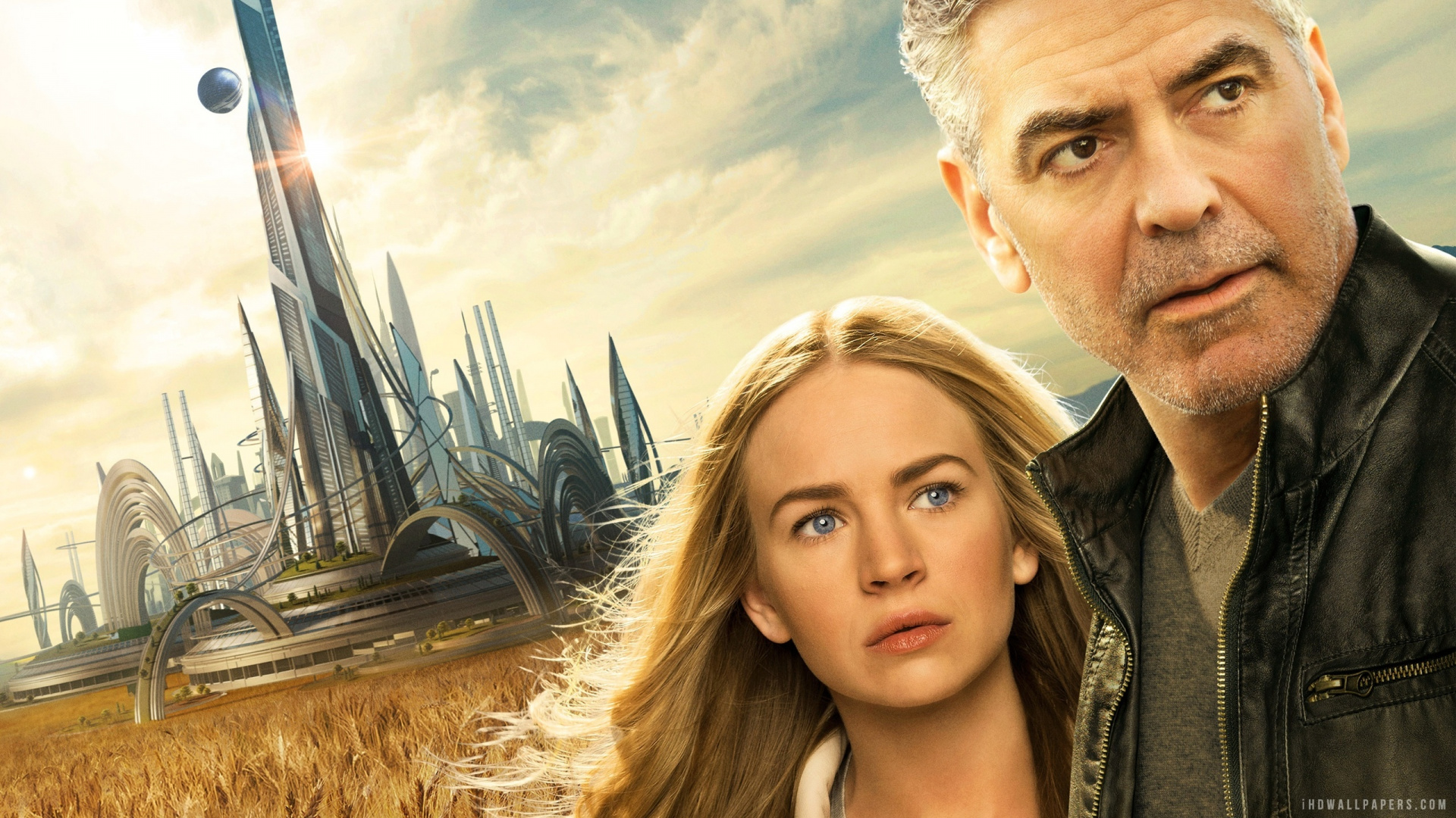 Обои семейство травы, Бритт Робертсон, Звездный Путь За Пределы, фильм, небо в разрешении 1920x1080