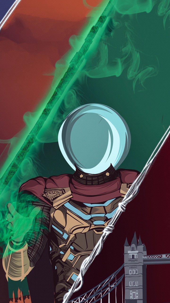 Обои Человек-Паук Далеко От Дома, человек-паук, иллюстрация, графический дизайн, арт в разрешении 720x1280