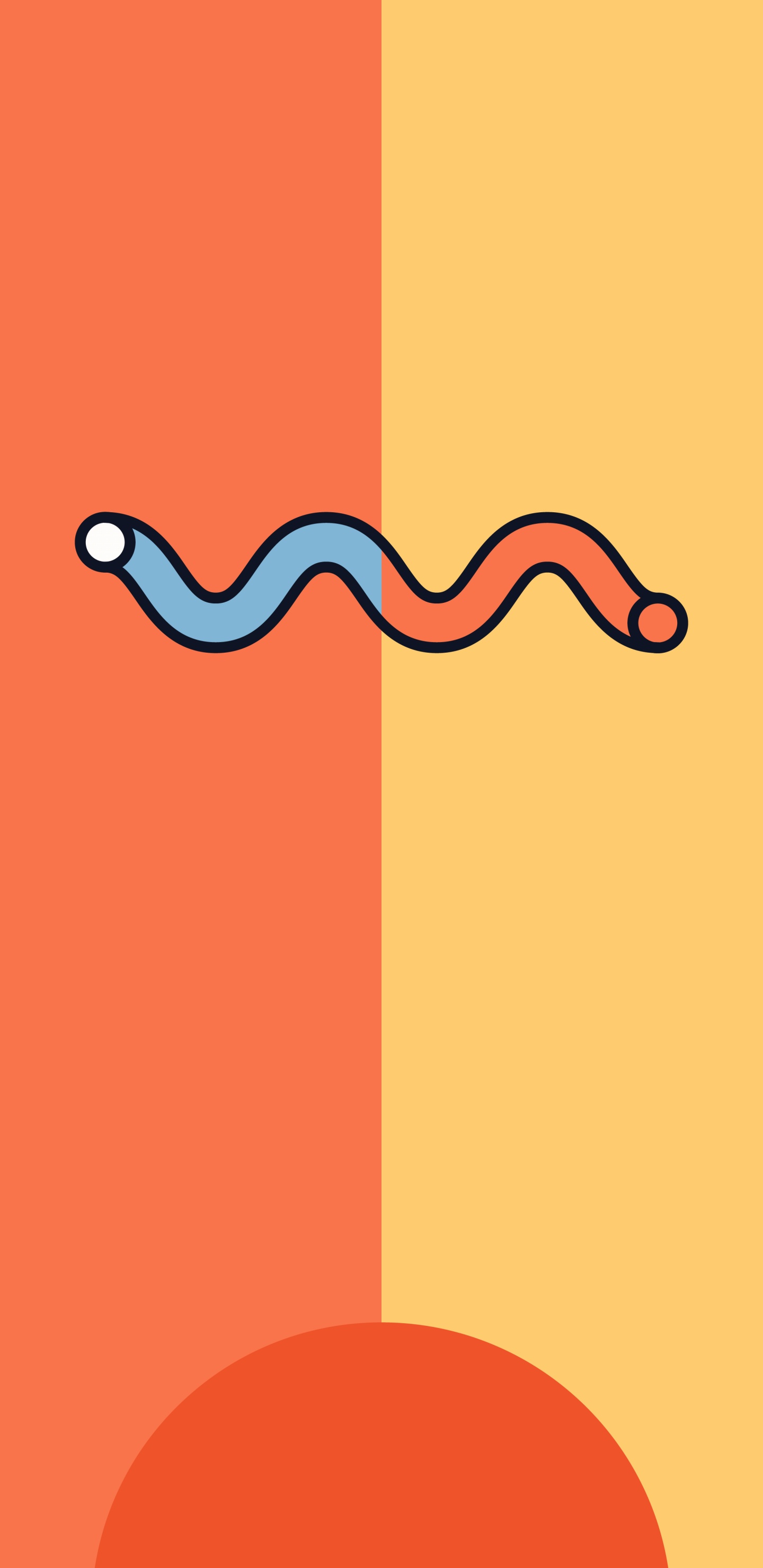 Обои Оранжевый цвет, змея, пресмыкающееся, масштабных рептилий, узор в разрешении 1440x2960